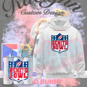 White hoodies with a 20 Oz tumbler